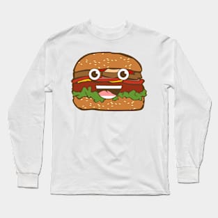 Funny Burger Long Sleeve T-Shirt